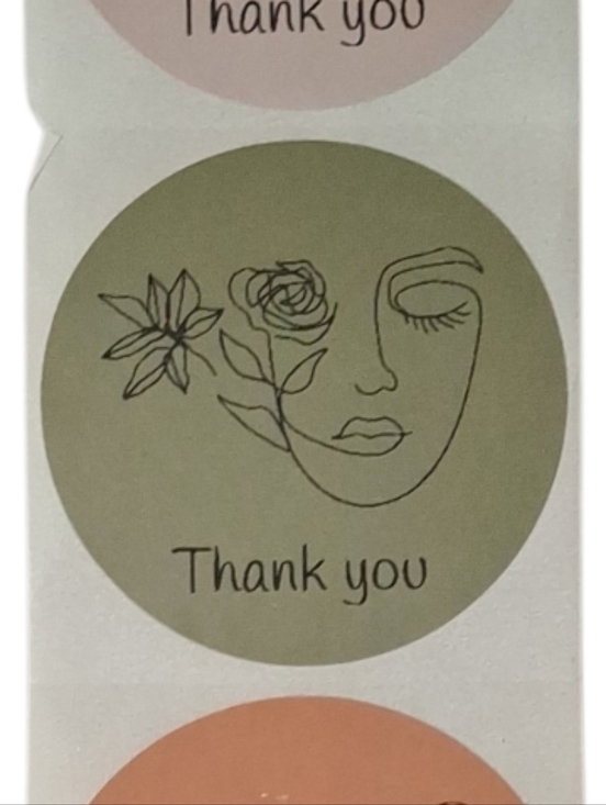 Other - 100 Thank You Stickers In Earth Tones
